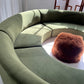 Bespoke Green Curved Modular Sofa