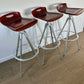Set of Three Post Modern Bar Stools y Joan Casas for Indecasa