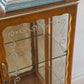 Vintage 1950s Burl & Glass Cabinet