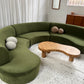 Bespoke Green Curved Modular Sofa