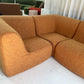 Bespoke Vintage Boucle Curved Modular Sofa