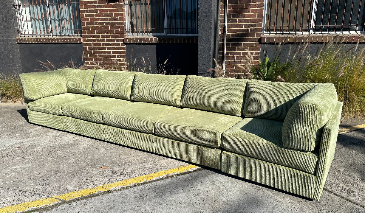 Deposit Custom Order - Yellow Modular Corduroy Sofa