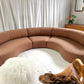Bespoke Boucle Curved Modular Sofa