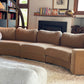 On Hold - Large Modular Soft Camel Velvet Sofa