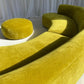 Large Bespoke Chartreuse Sofa with Ottoman