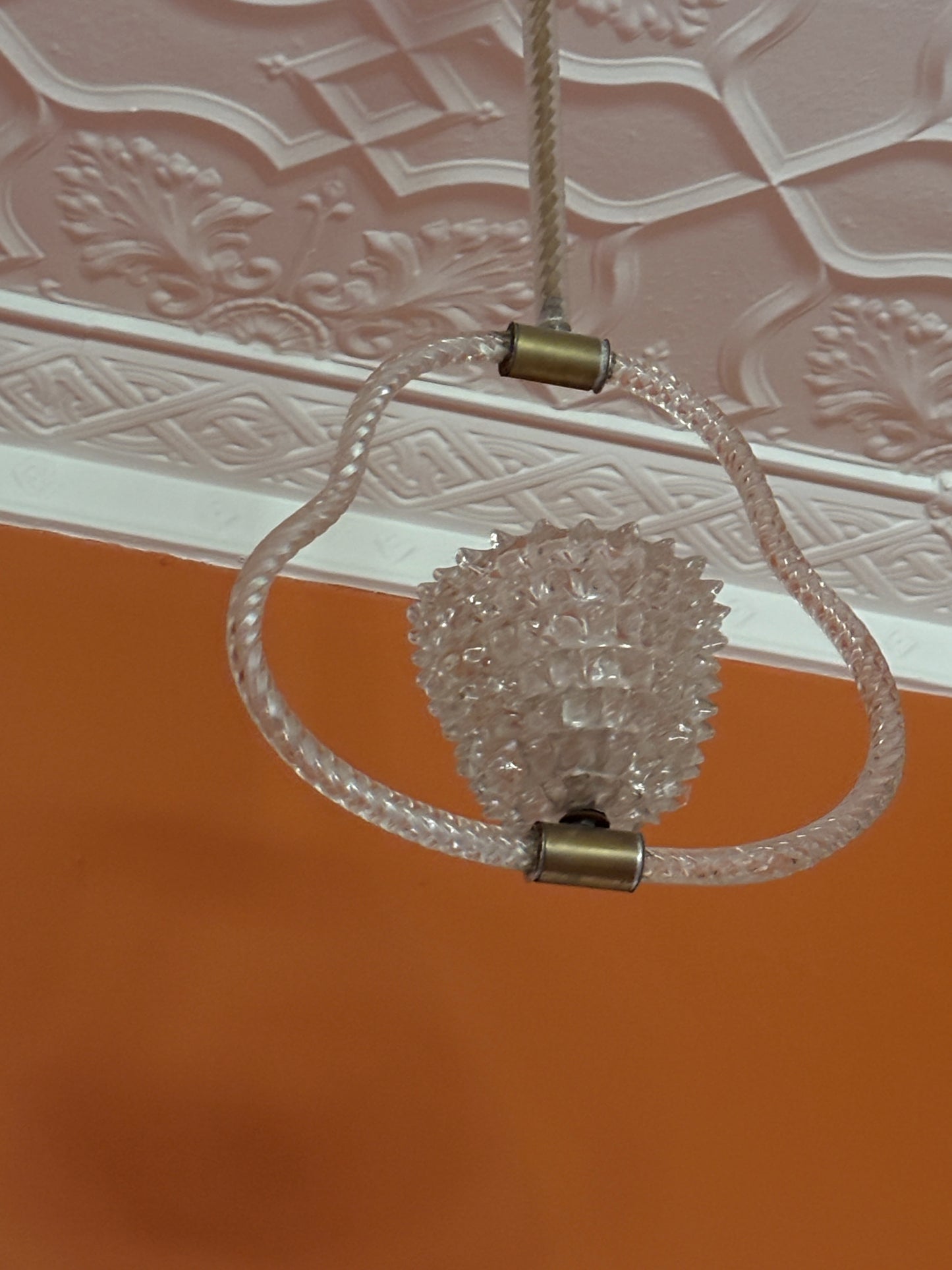 Vintage Murano Rostrato Pendant Light