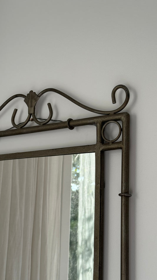 1980s Wrought Iron Hollywood Regency style Mirror