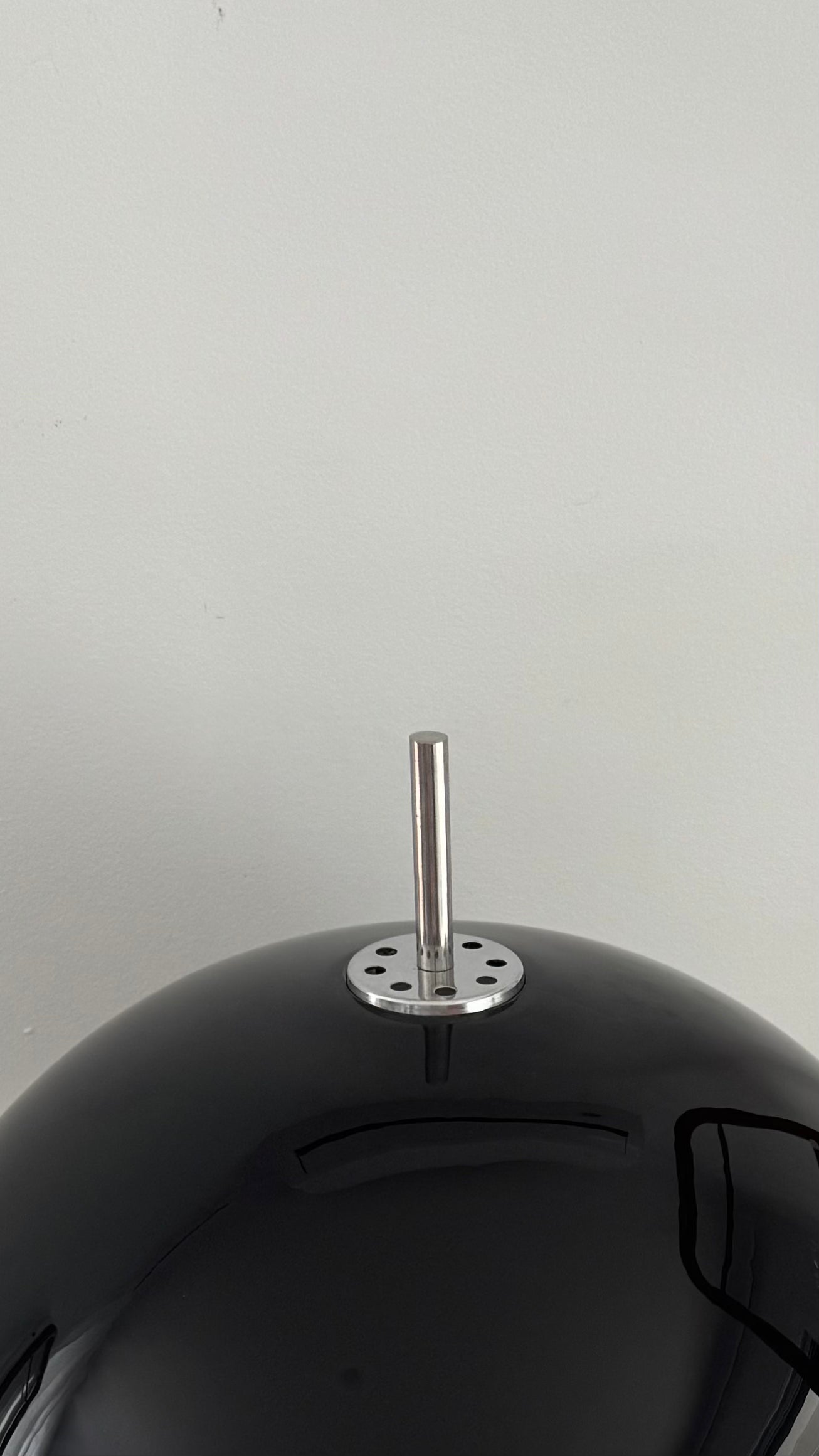 Original 1970s Black Mushroom Floor lamp