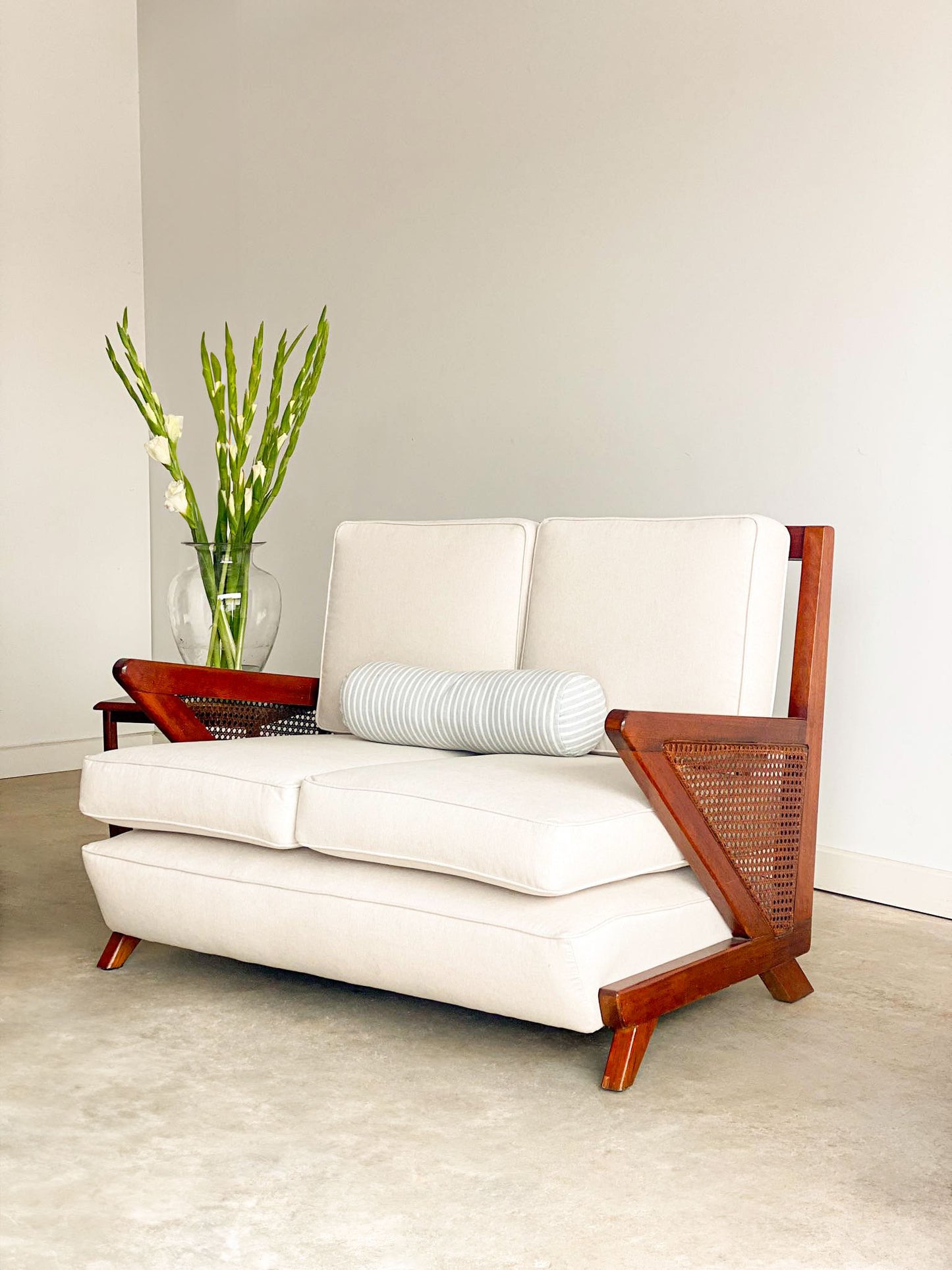 Rattan Sofa and Armchairs (sold separately)