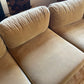 On Hold - Large Modular Soft Camel Velvet Sofa