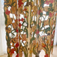 Unique Folk Hand Carved Botanical & Fish Folding Screen