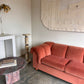 Vintage Dusty Pink Custom Made Sofas, 80's