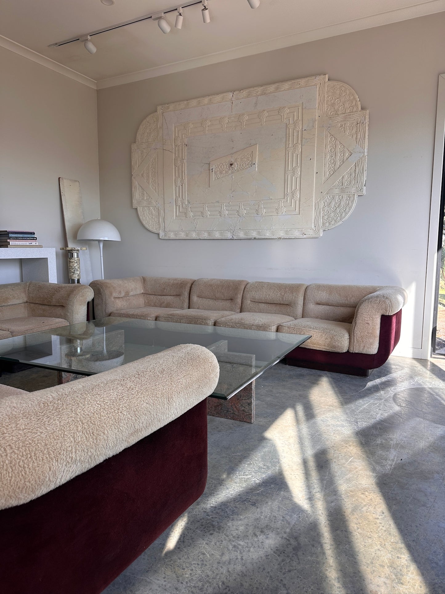 Vintage 8 Piece Fluffy Vanderoza Modular Sofa, 70’s