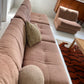 Vintage Dusty Pink Chenille Modular Sofa