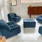 Zotta Vintage Corduroy Modular Chairs - Four Available