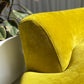 Large Bespoke Chartreuse Sofa with Ottoman