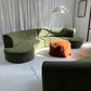 Bespoke Green Curved Modular Sofa