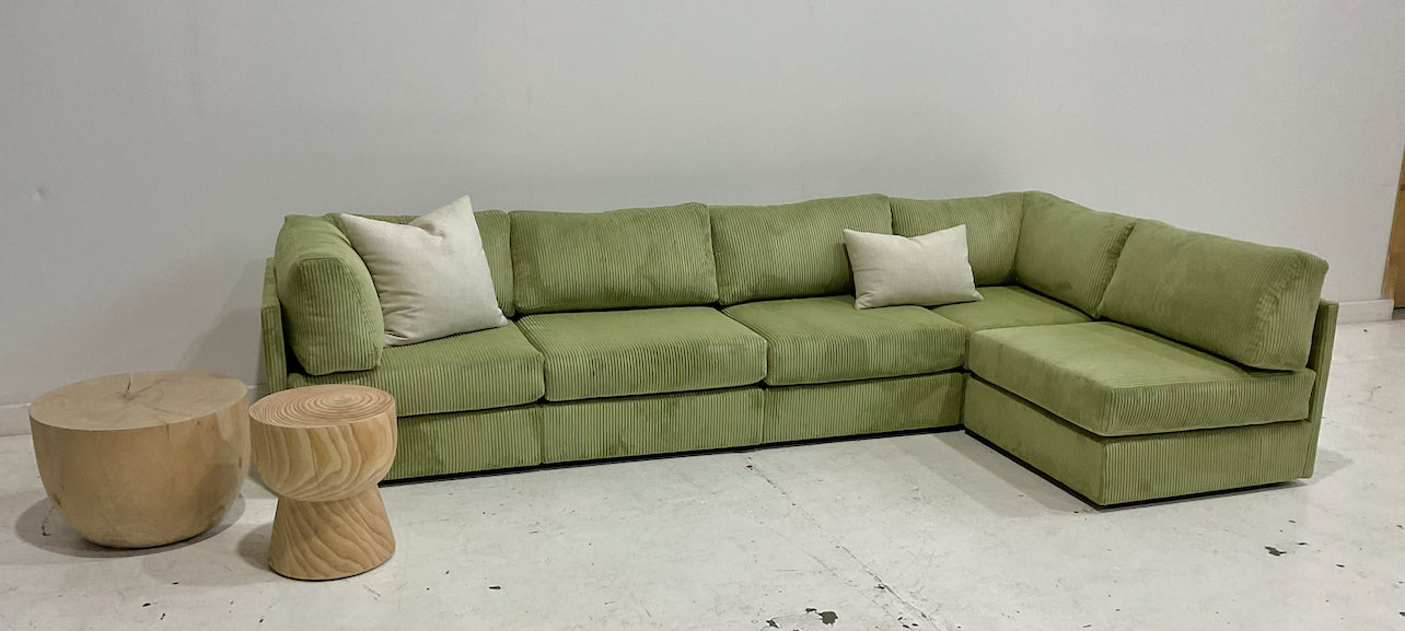 Deposit Custom Order - Yellow Modular Corduroy Sofa