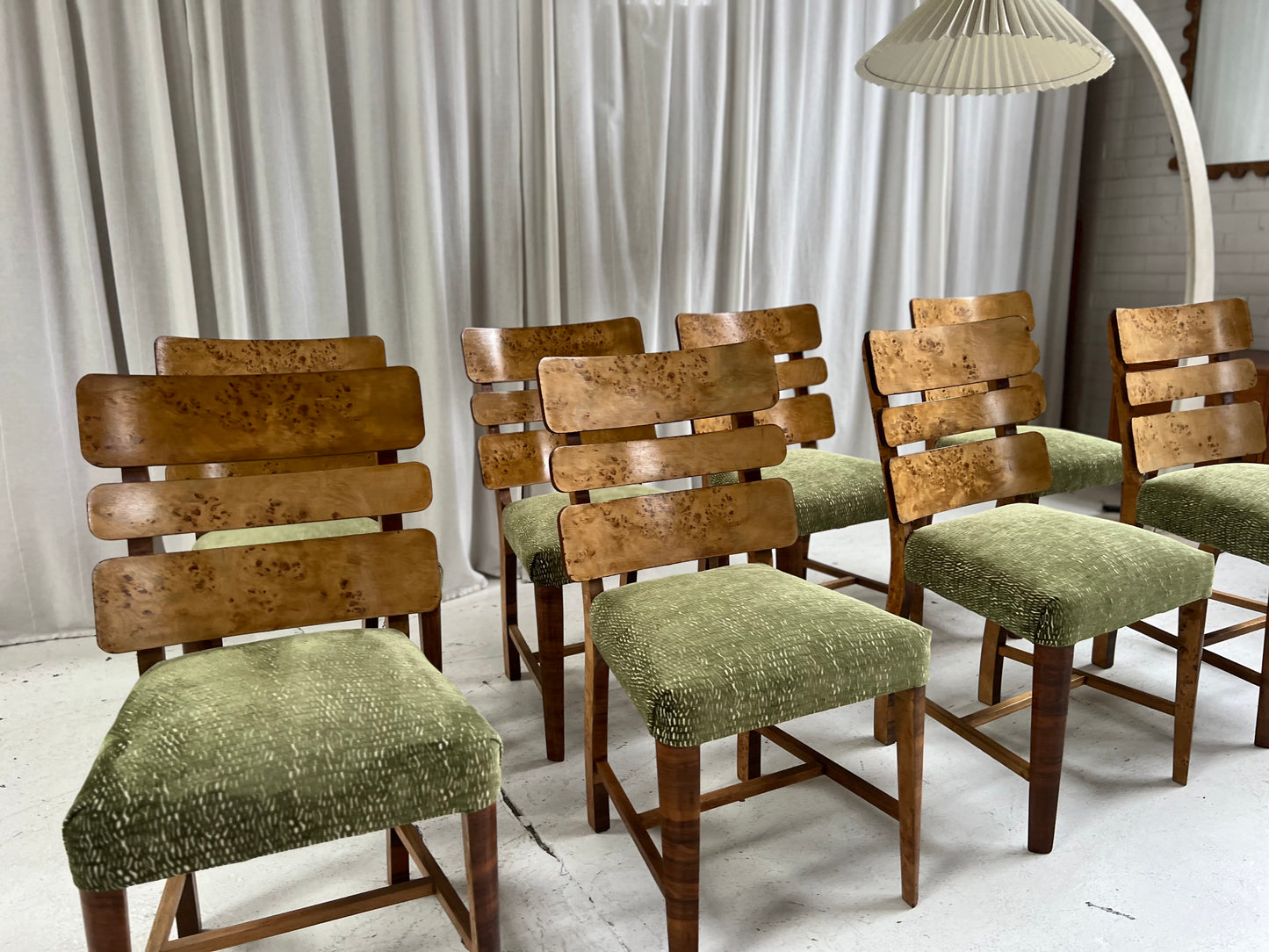 Restored Burl Chairs - Set of Eight
