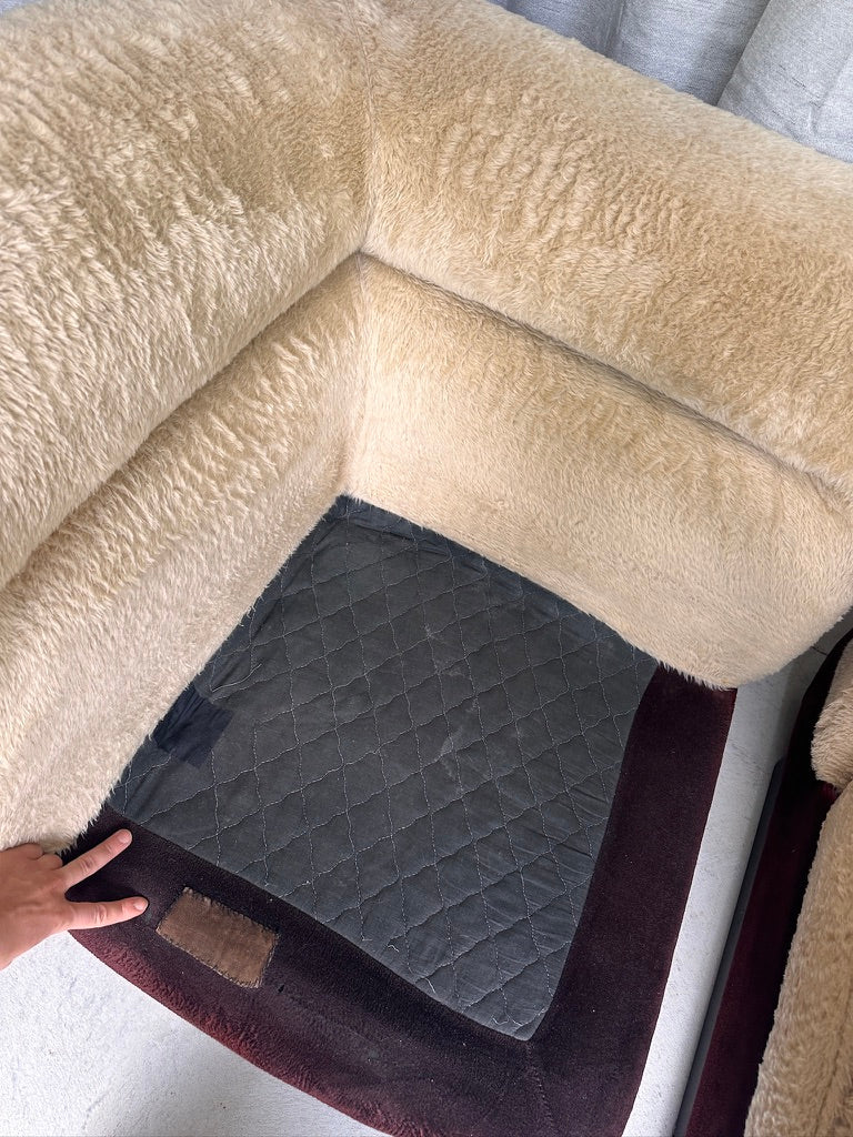 Vintage 8 Piece Fluffy Vanderoza Modular Sofa, 70’s