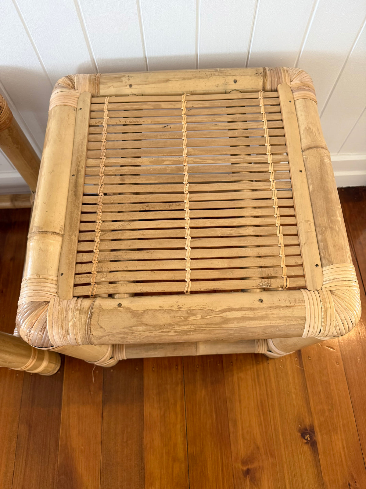 Pair of Bamboo Side Tables