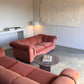 Vintage Dusty Pink Custom Made Sofas, 80's