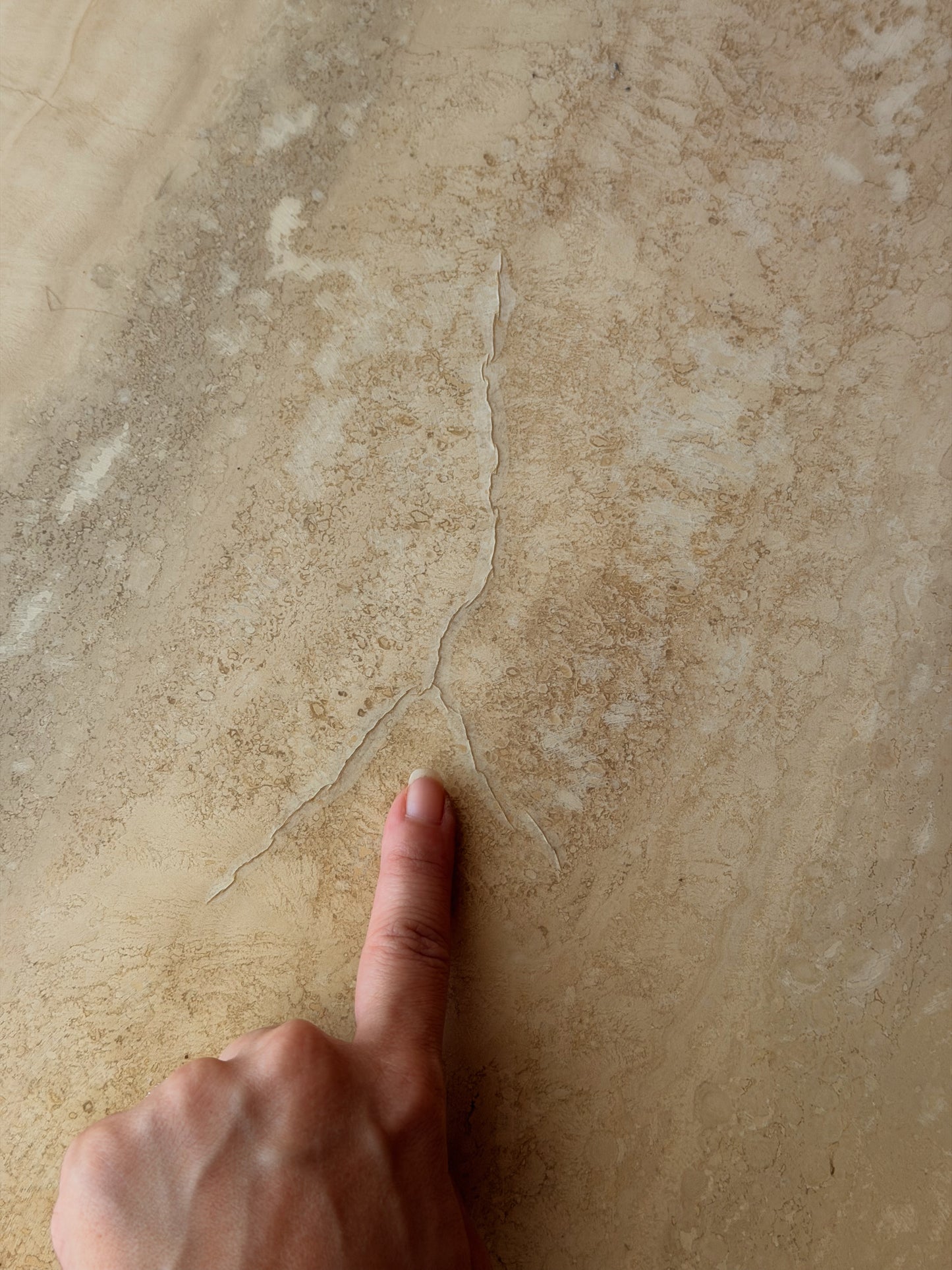 Pair of Vintage Italian Travertine Tables