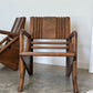 Vintage Burmese Teak and Rattan Easy Chair - Two Available