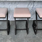 Set of Three Greek Key Bar Stools