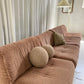 Vintage Dusty Pink Chenille Modular Sofa