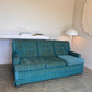 Vintage Blue / Green Striped Midcentury Sofa, 60’s
