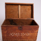 Antique Timber Chest with Marble Inlay