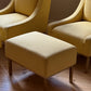 Pair of Lemon Lounge Chairs with Ottomans