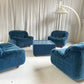 Zotta Vintage Corduroy Modular Chairs - Four Available