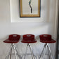 Set of Three Post Modern Bar Stools y Joan Casas for Indecasa