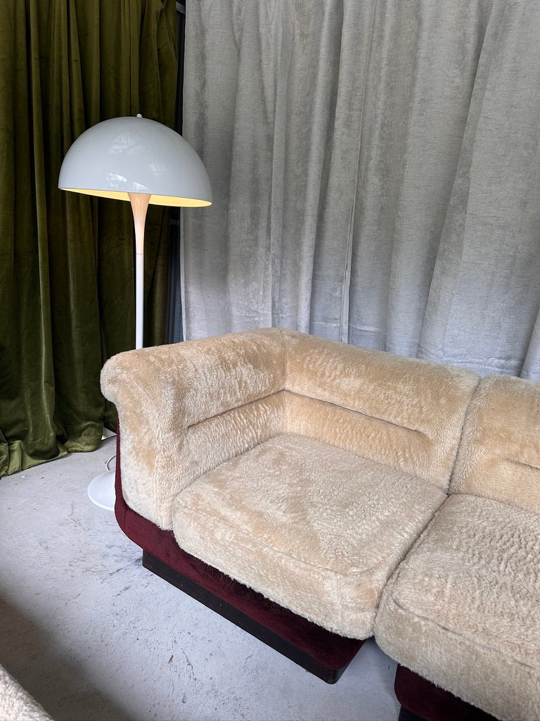 Vintage 8 Piece Fluffy Vanderoza Modular Sofa, 70’s