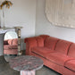 Vintage Dusty Pink Custom Made Sofas, 80's