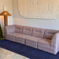 Vintage Pink Tweed Midcentury Modular Sofa, 60’s