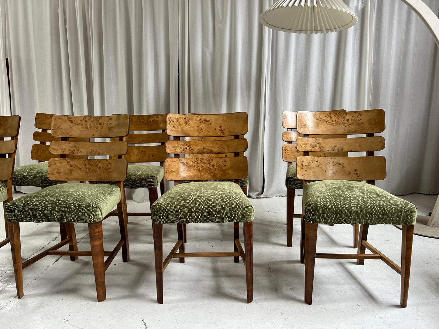 Restored Burl Chairs - Set of Eight