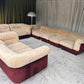 Vintage 8 Piece Fluffy Vanderoza Modular Sofa, 70’s
