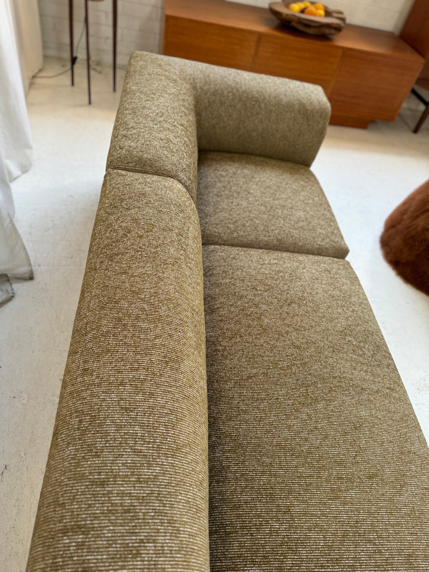 Bespoke Vintage Olive Modular Sofa Set