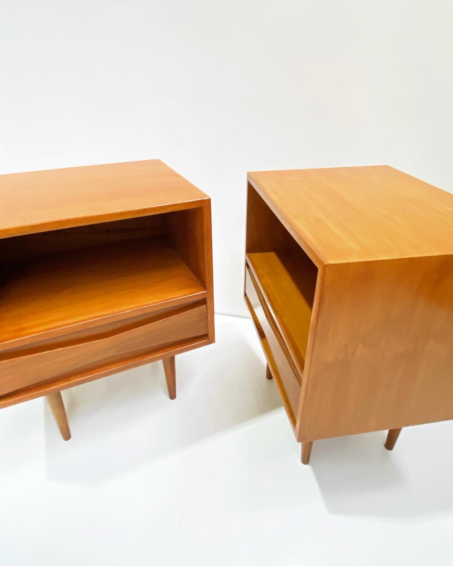 Pair of Teak Bedside Tables