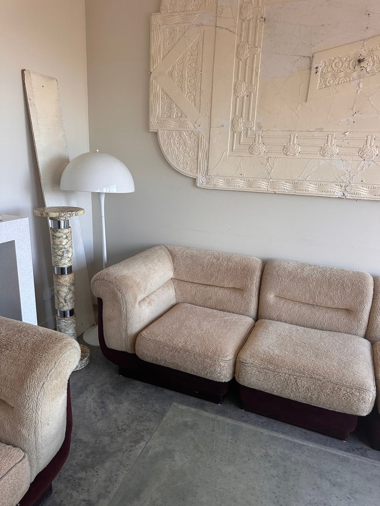 Vintage 8 Piece Fluffy Vanderoza Modular Sofa, 70’s