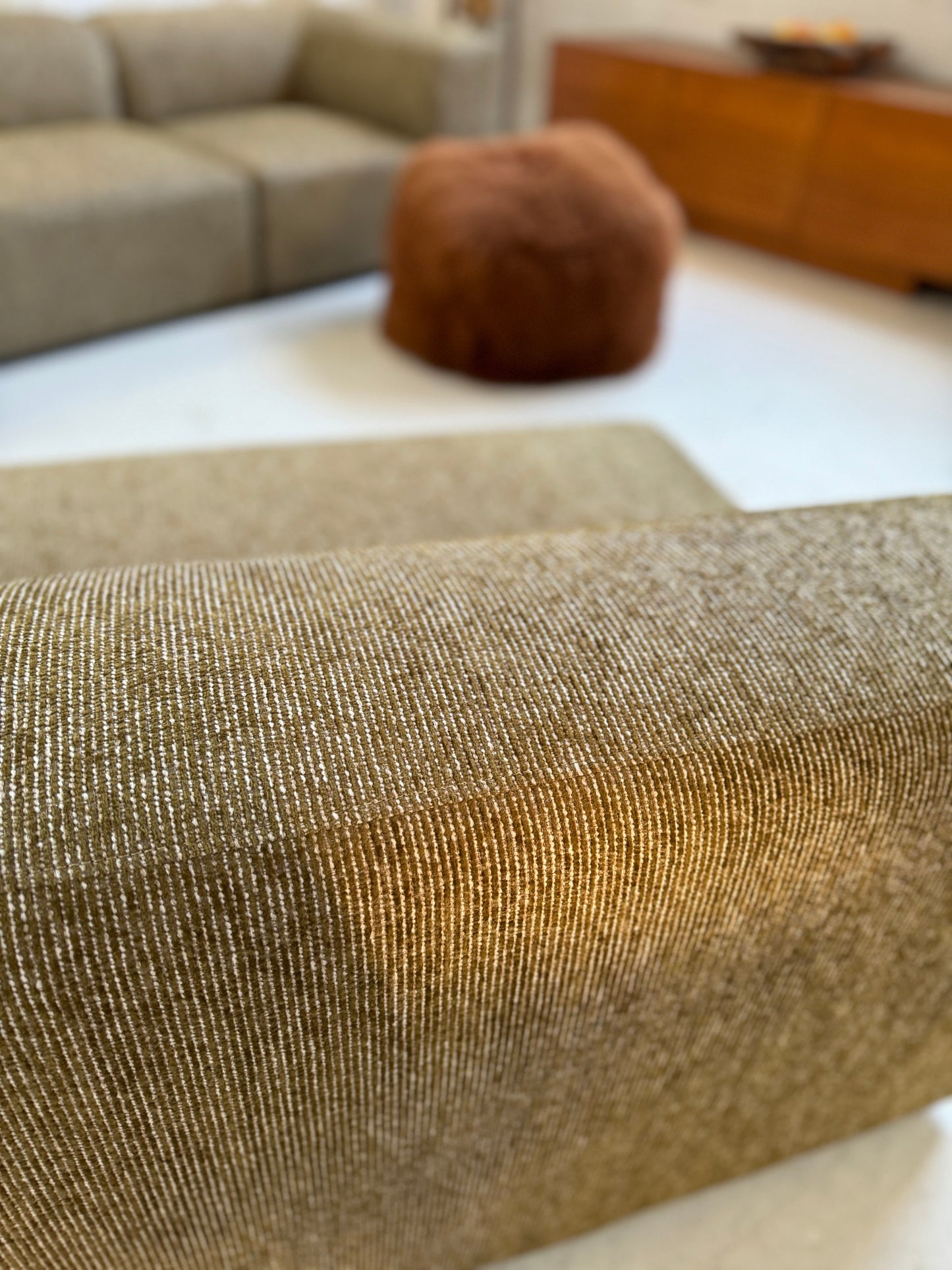 Bespoke Vintage Olive Modular Sofa Set