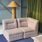 Vintage Pink Tweed Midcentury Modular Sofa, 60’s