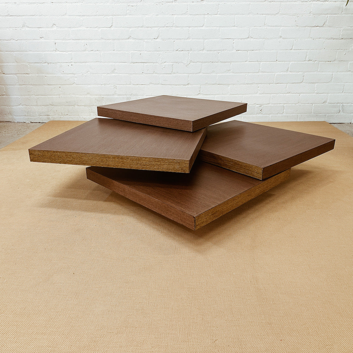 Vintage Ligne Roset Swivel Cocktail Coffee Table