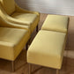 Pair of Lemon Lounge Chairs with Ottomans