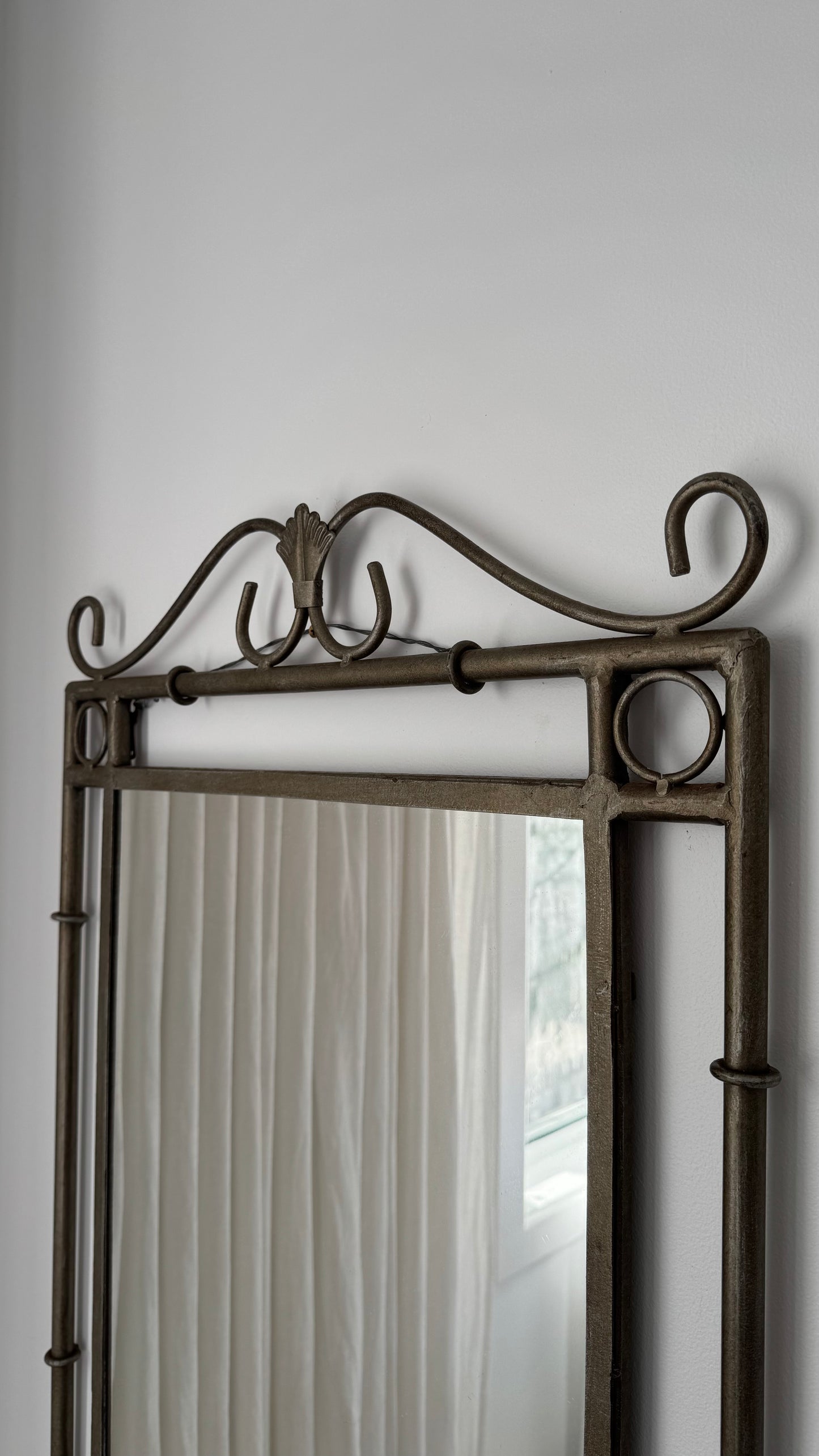 1980s Wrought Iron Hollywood Regency style Mirror