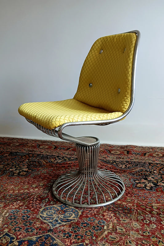 1960s Restored Barcelona Swivel Chair