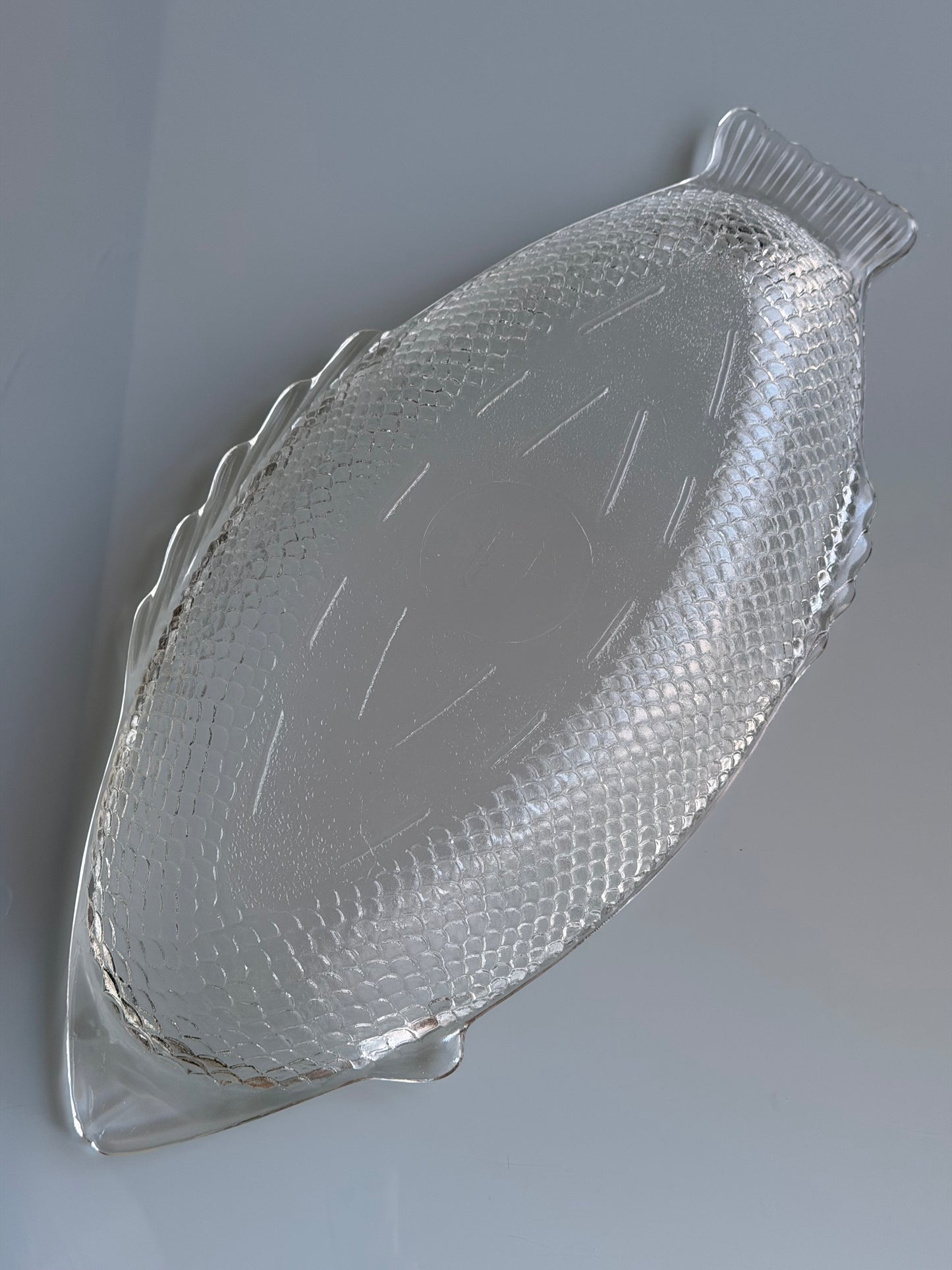Rare USA Oven-Proof Glass Fish Platter | XL Deep Serving Dish